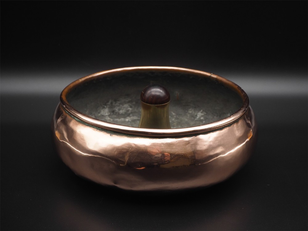 Georgian Copper Gents Pipe smokers Ashtray