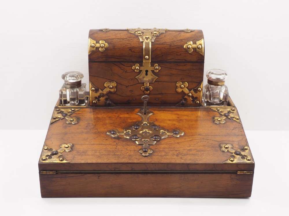 Victorian Figured Walnut Writing Box View IV