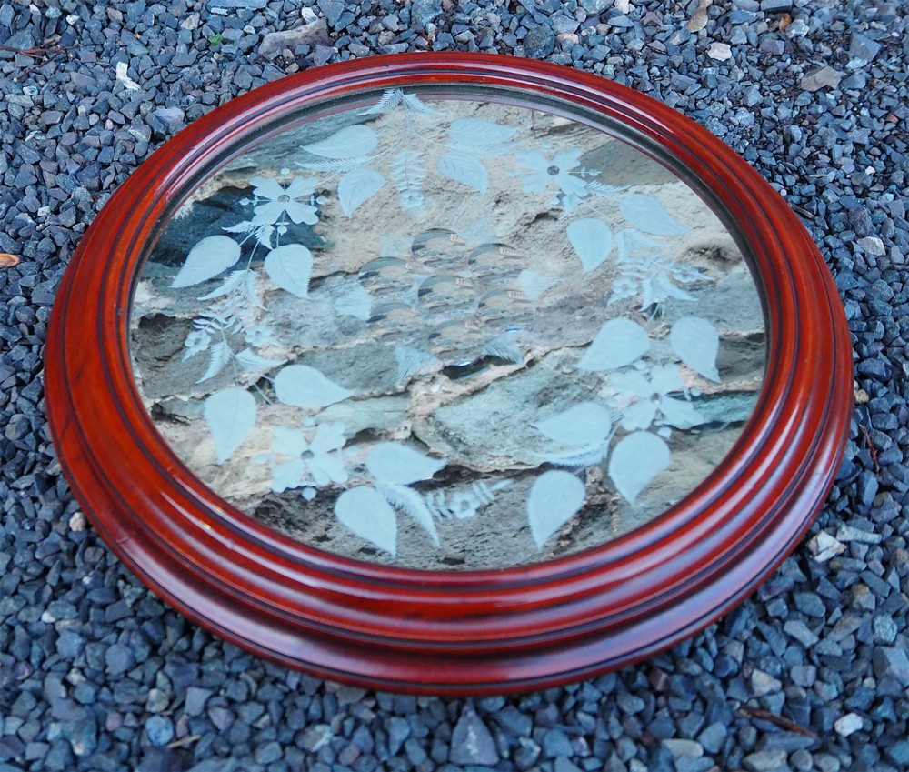 Large Scottish Mahogany Table Coaster