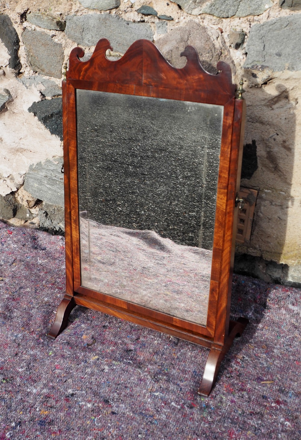 Georgian Mahogany Dressing Table Mirror