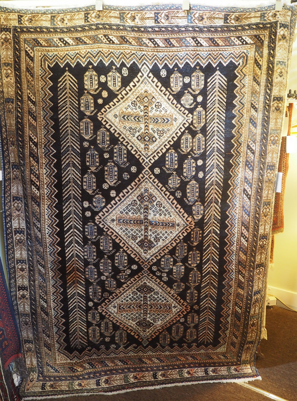 Large Persian Rug in Mainly Blue