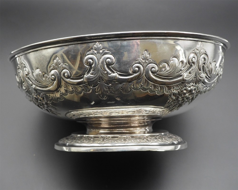 Fine Large Size Edwardian Silver bowl
