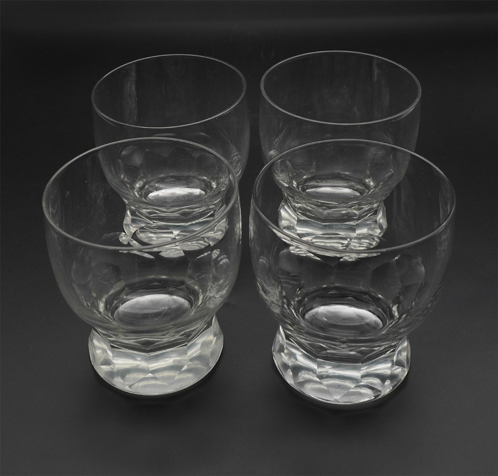 Set 4 Edwardian Whisky Tumblers