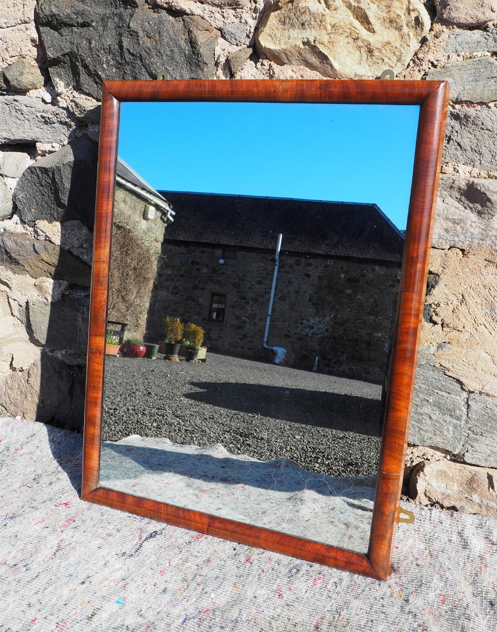 19th Century Mahogany Wall Mirror