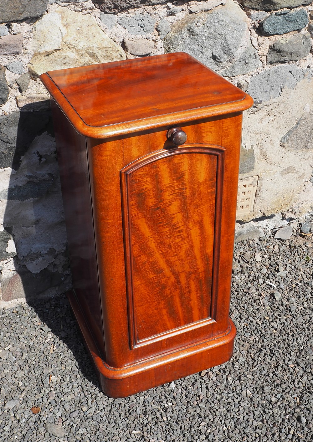 Small Victorian Mahogany Bedside Cabinet