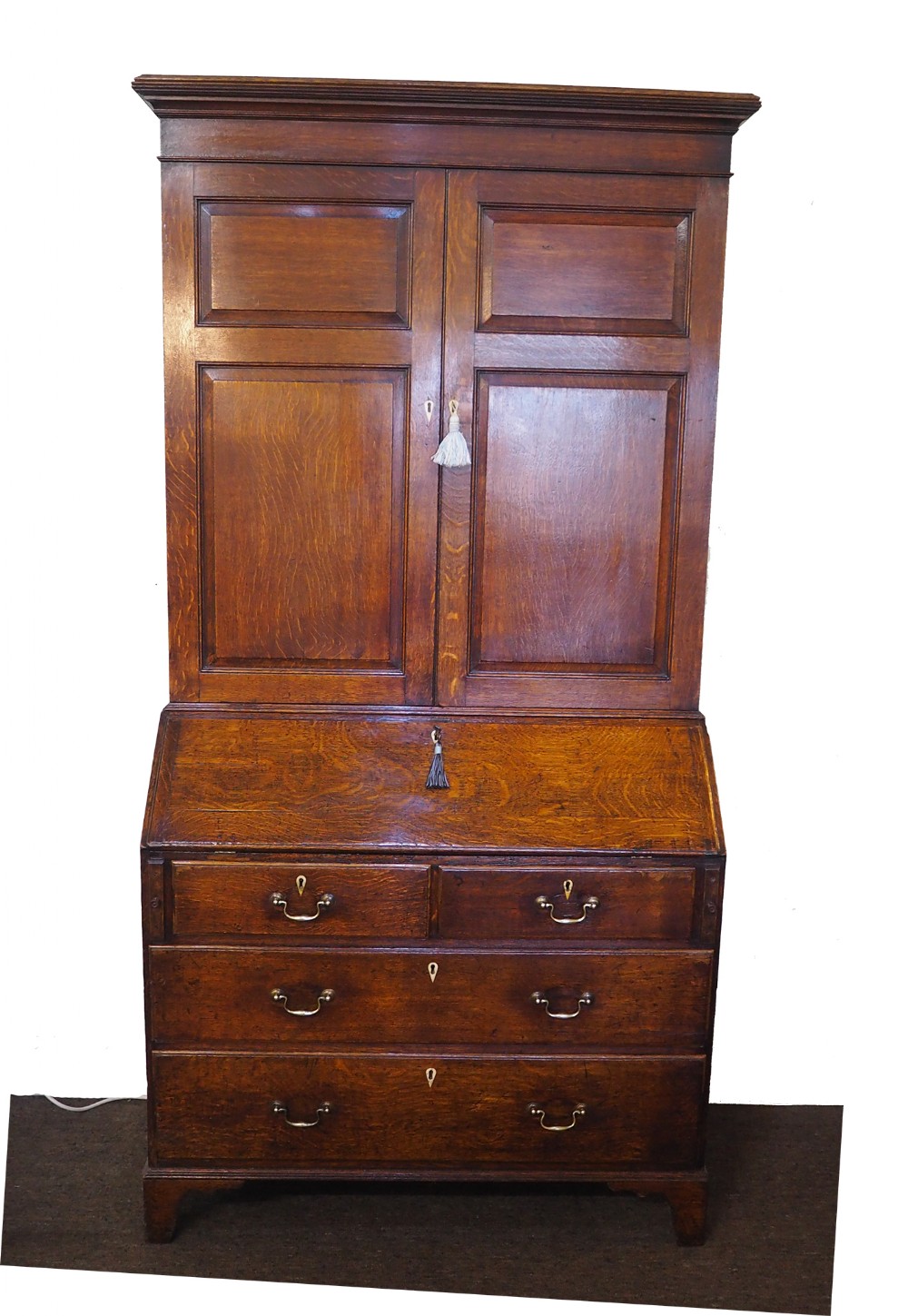 Gorgeous Colour Oak Bureau Bookcase