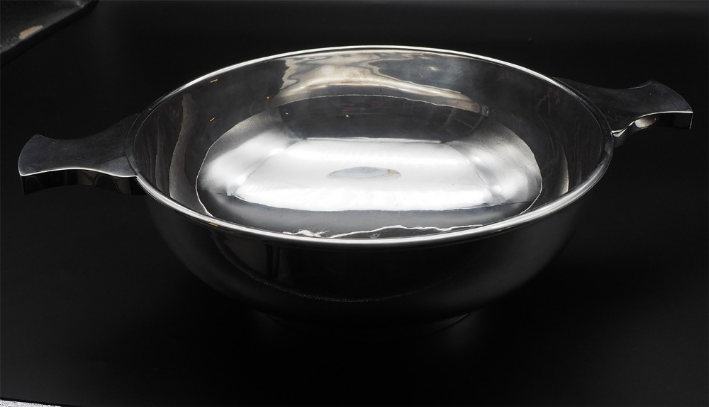 Huge Victorian Silver Plated Quaich
