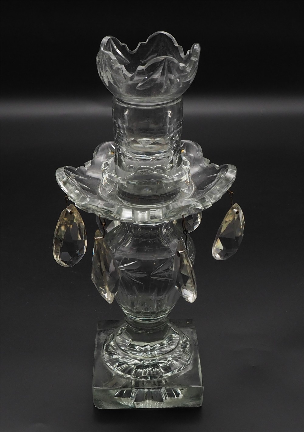 18th Century Irish Glass Candle Light