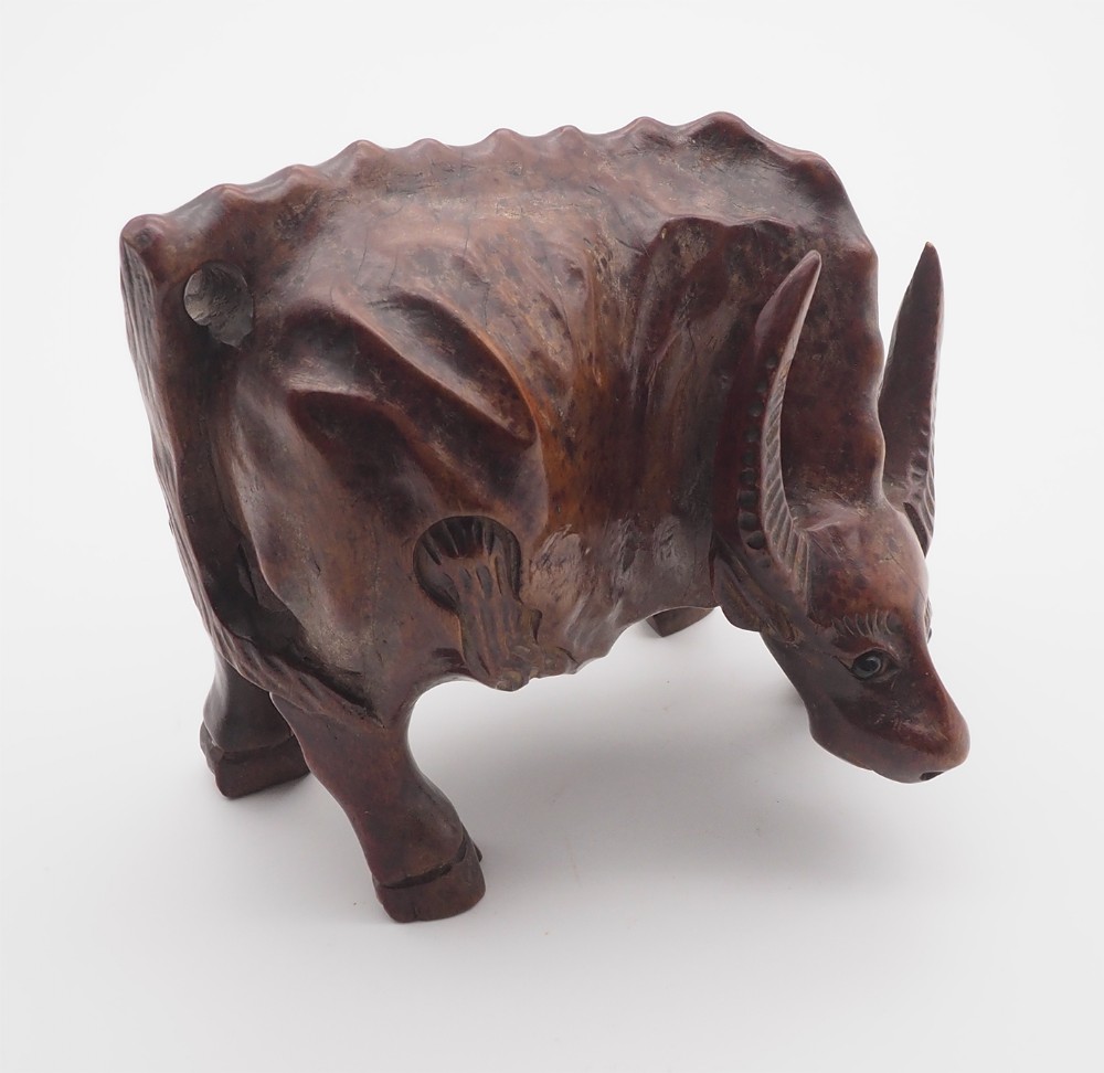 Unusual Chinese Carved Rootwood Oxon