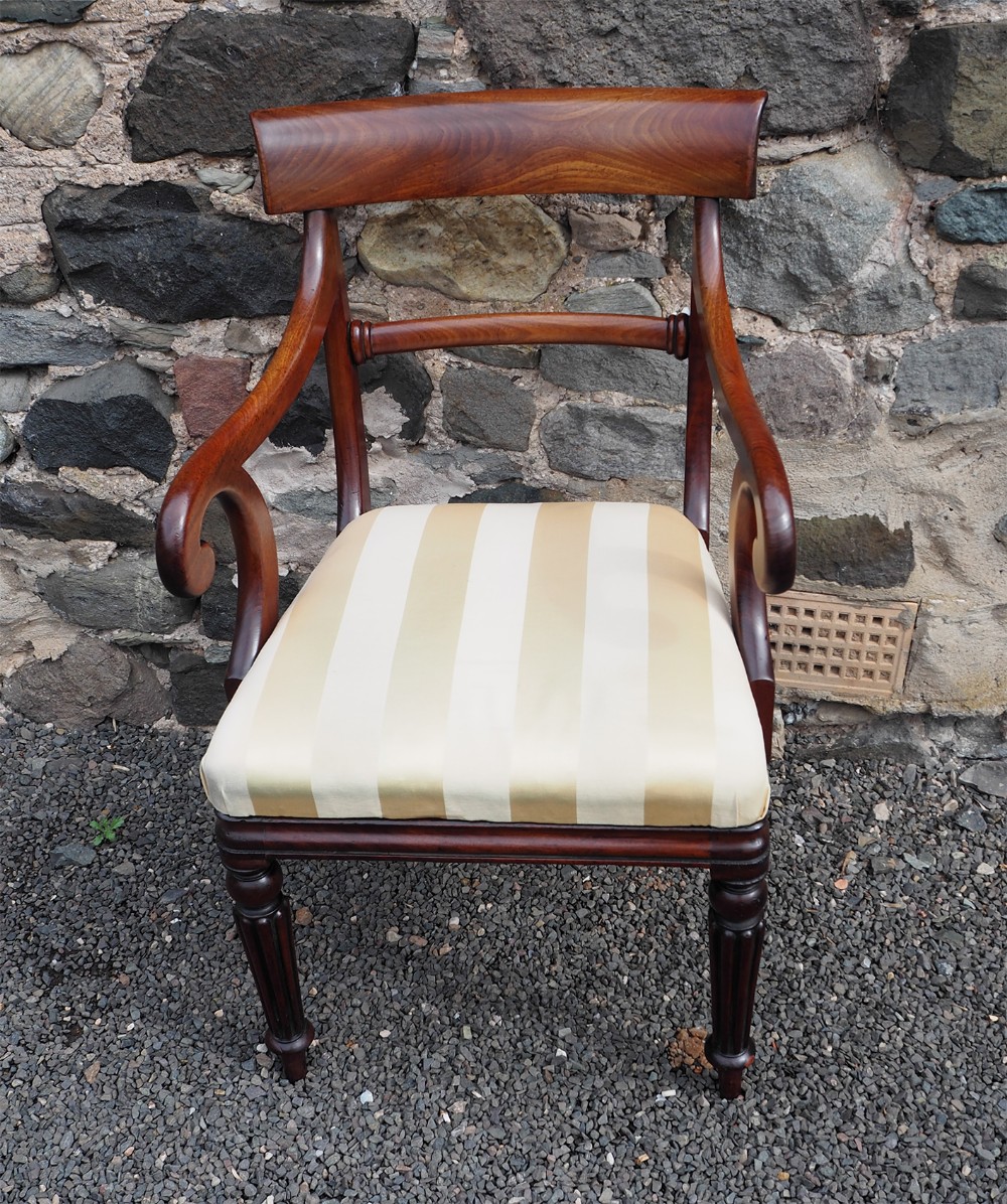 Regency Scottish Mahogany Desk Chair