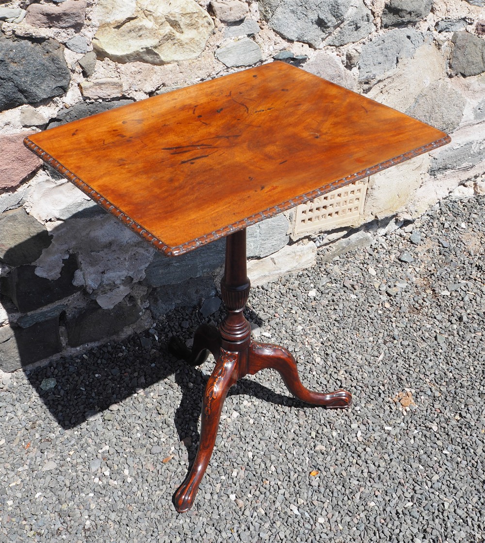 George 3rd Carved Mahogany Wine Table