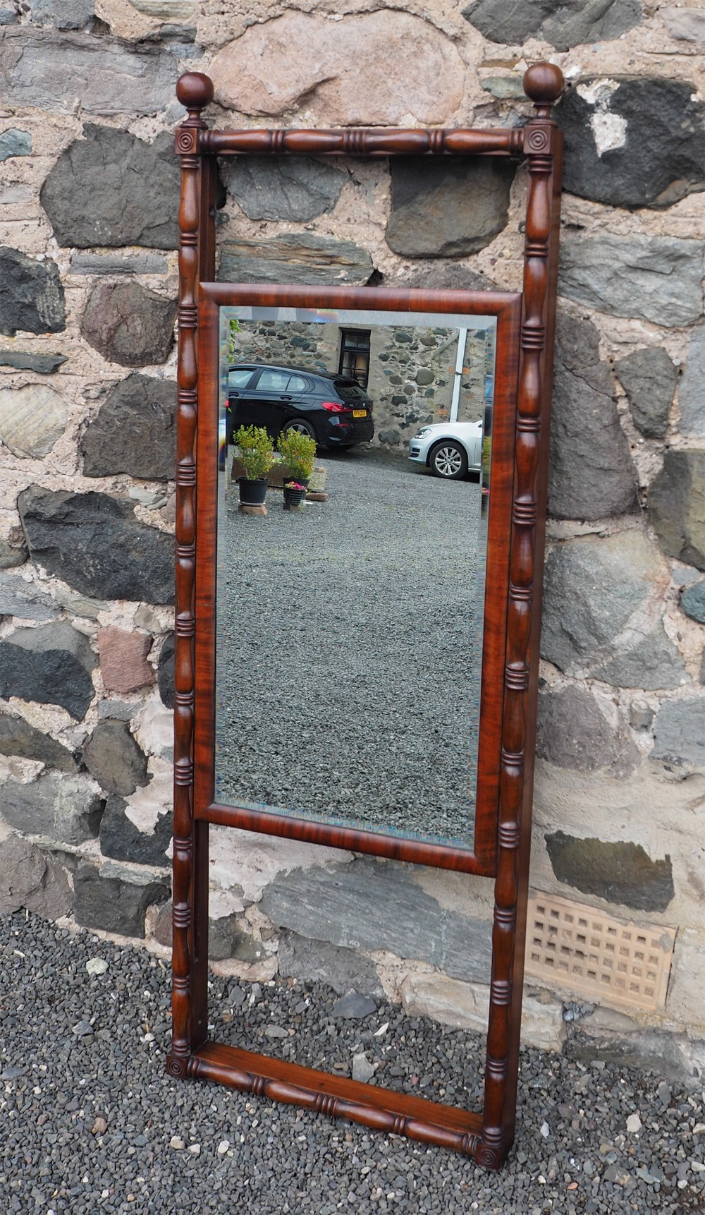Unusual Georgian Adjustable Wall Mirror