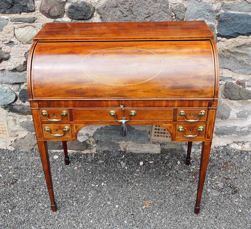 George 3rd Sheraton Roll Top Desk