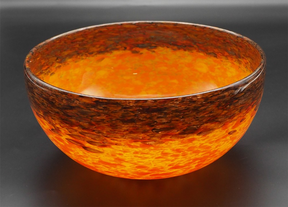 Early Scottish Monart Art Glass Bowl