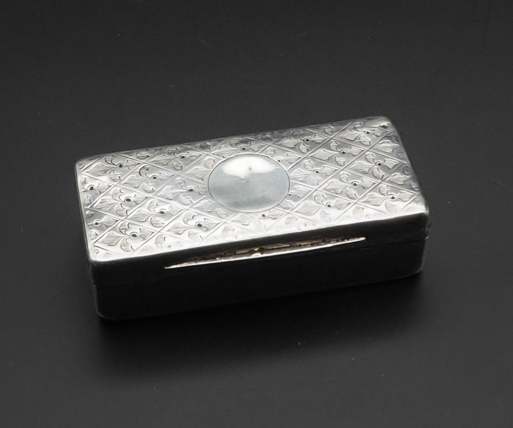 Victorian Silver Snuff Box. London 1864