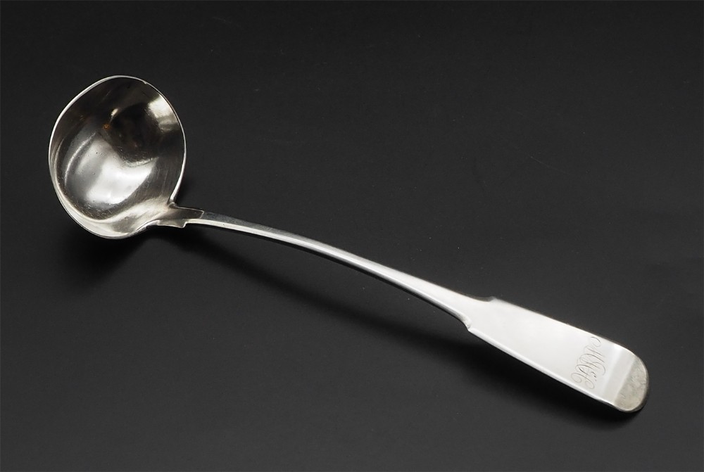 Scottish Provincial Silver Sauce Ladle
