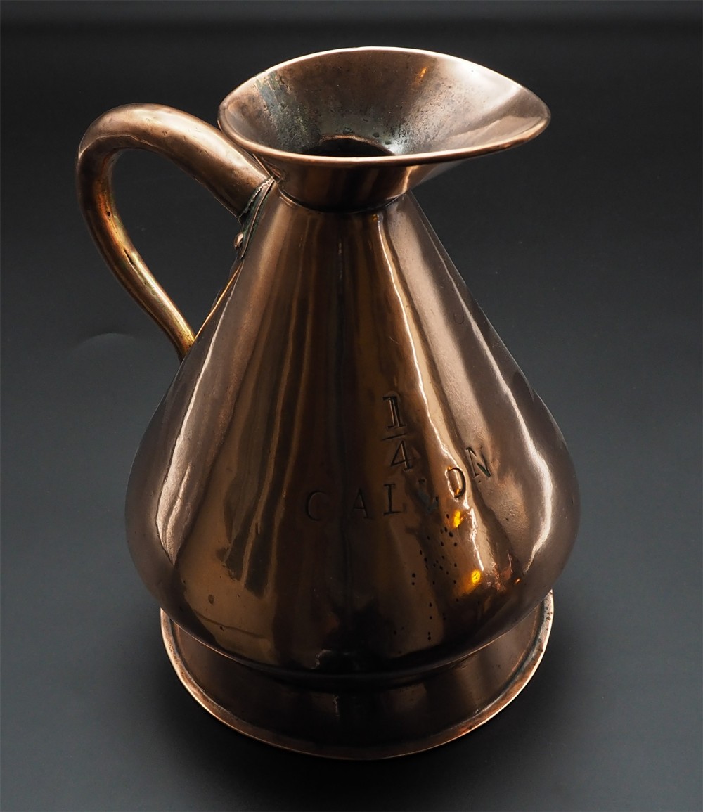 Good Clean 1/4 Gallon Copper Measure