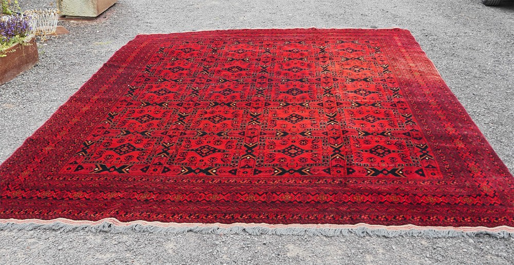 Superb Vintage Large Afghan Carpet