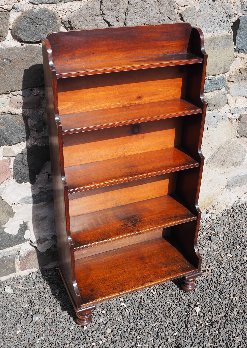 Stunning Georgian Small Waterfall Bookcase