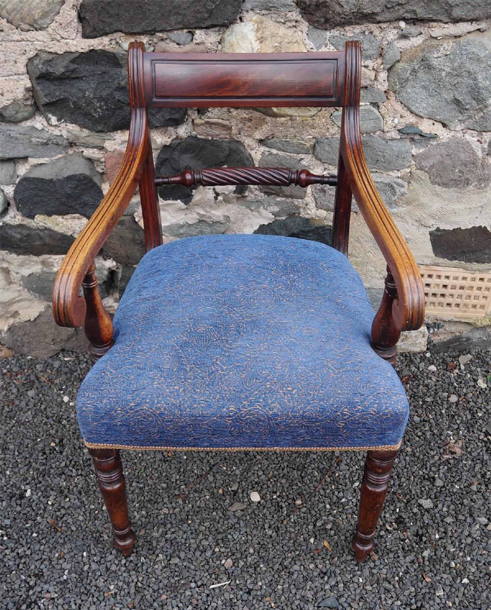 Georgian Scottish Mahogany Arm Chair