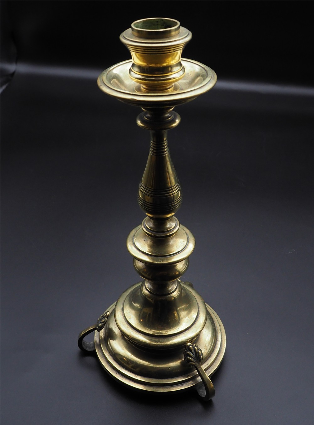 Good 19th Century Dutch Brass Candlestick