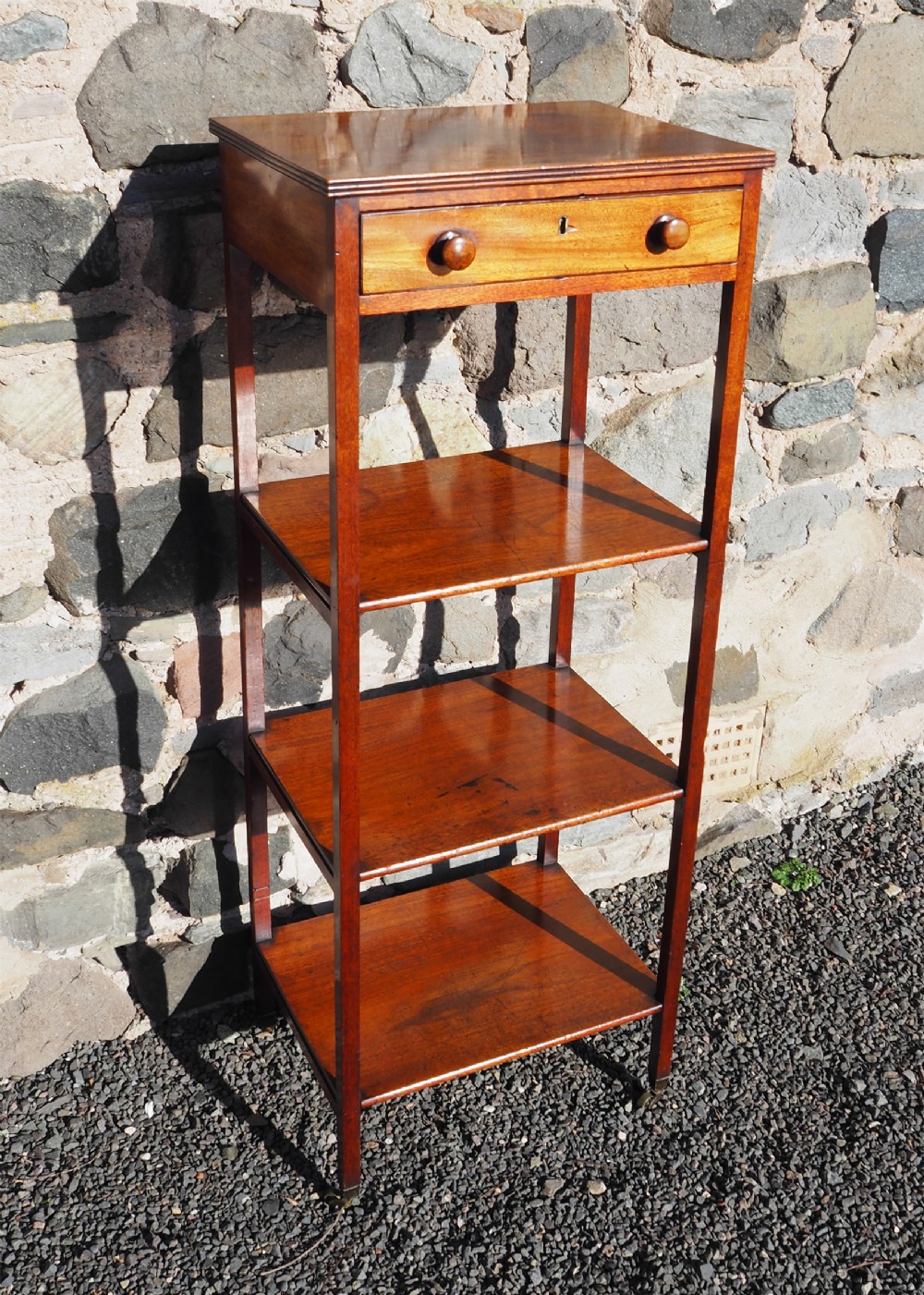 Georgian Mahogany 4 Tier Whatnot