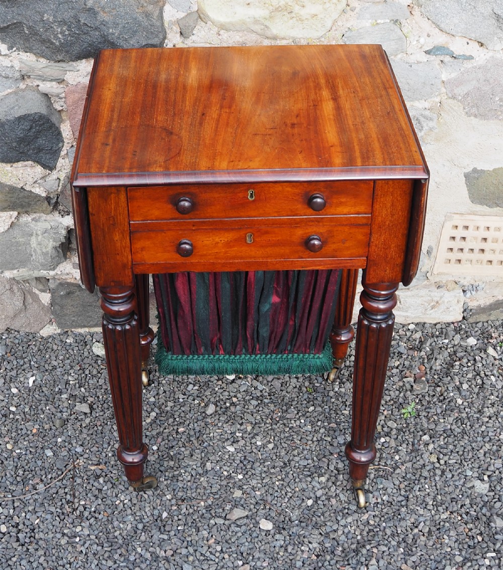Gillows Style Mahogany Sewing Table