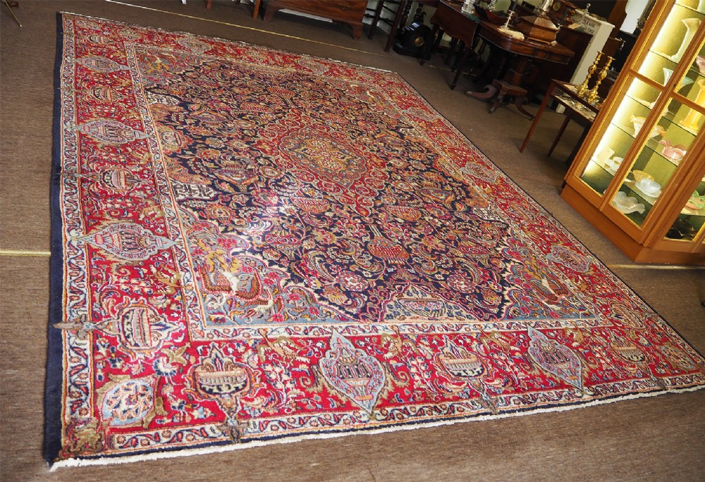 Fine Large Antique Persian Wool Carpet