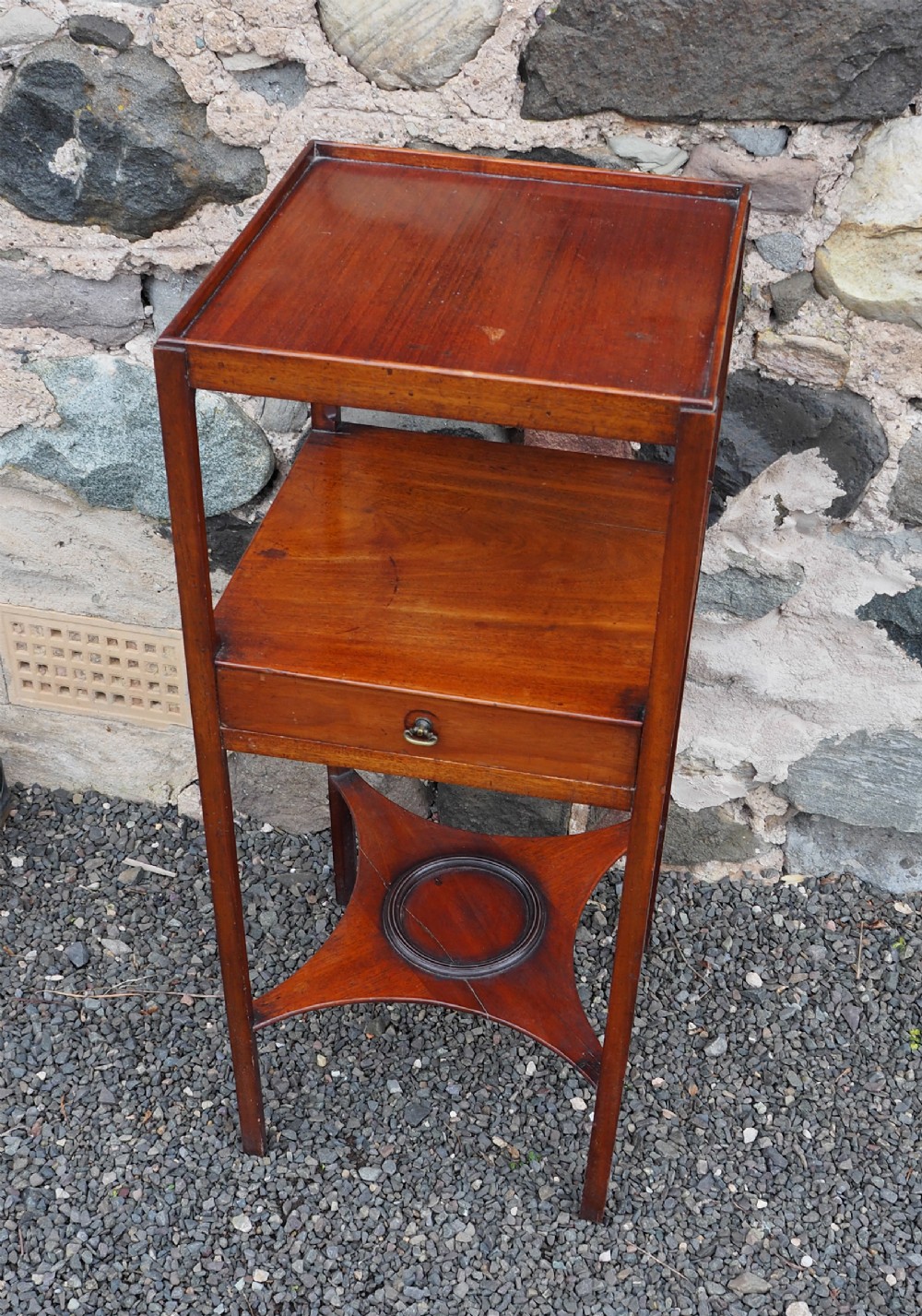 Georgian Mahogany Bedside Table