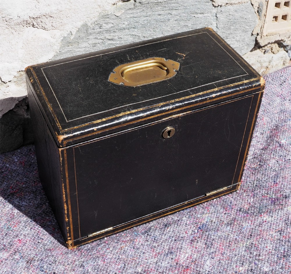 Good 19th Century Leather Writing Box