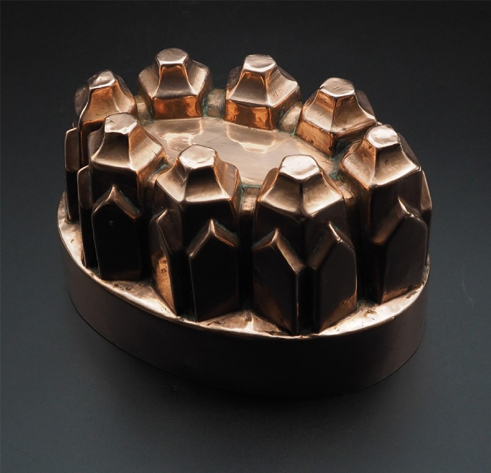 Victorian Copper Castellated Jelly Mould