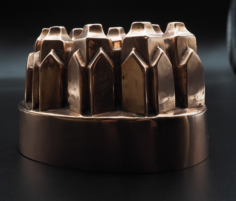 Victorian Copper Castellated Jelly Mould View II