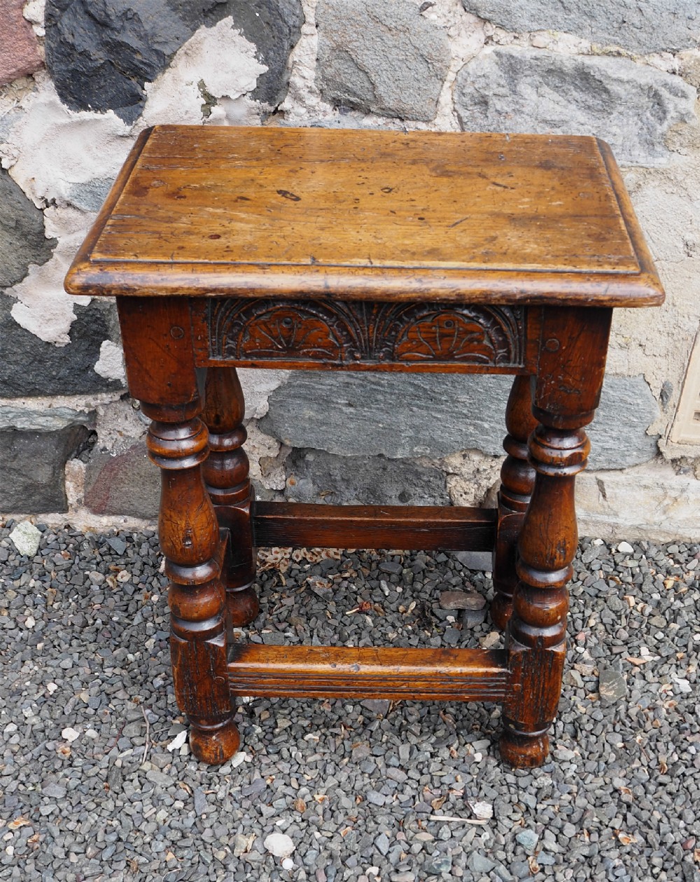 17th Century Style Oak Joint Stool