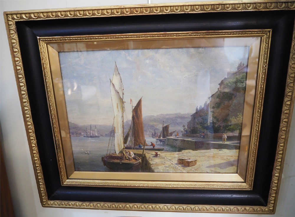 Victorian Dutch Oil on Canvass Painting