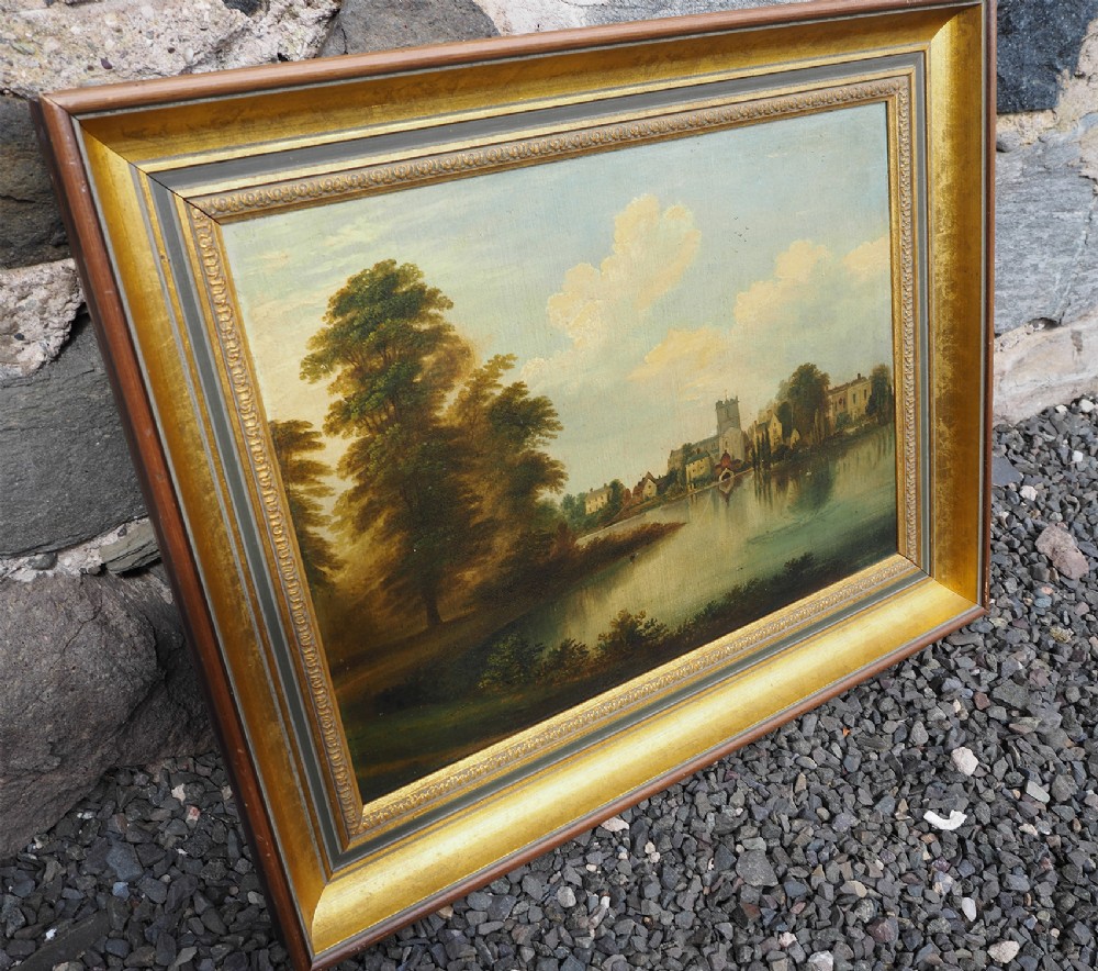 Victorian English Rural Oil Painting