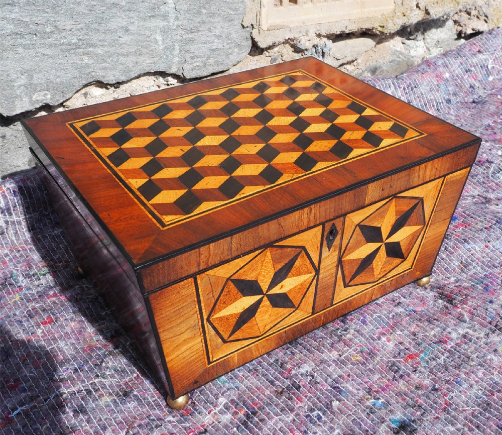 Georgian Parquetry Jewellery box