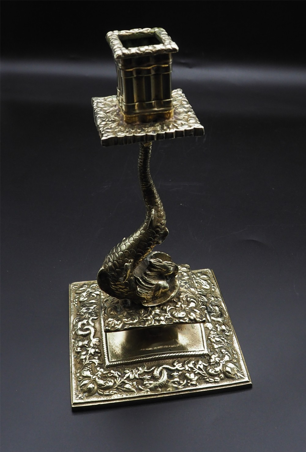Unusual Regency  Dolphin Candlestick