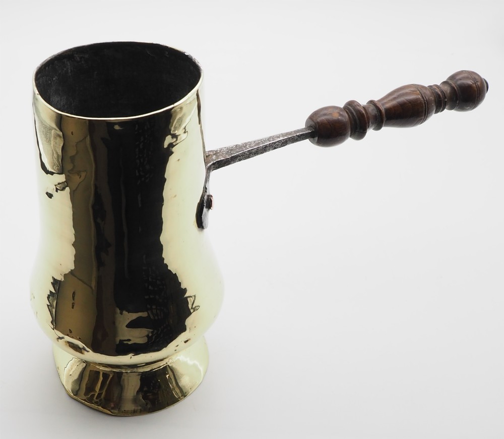 Early 18th Century Brass Chocolate Pot