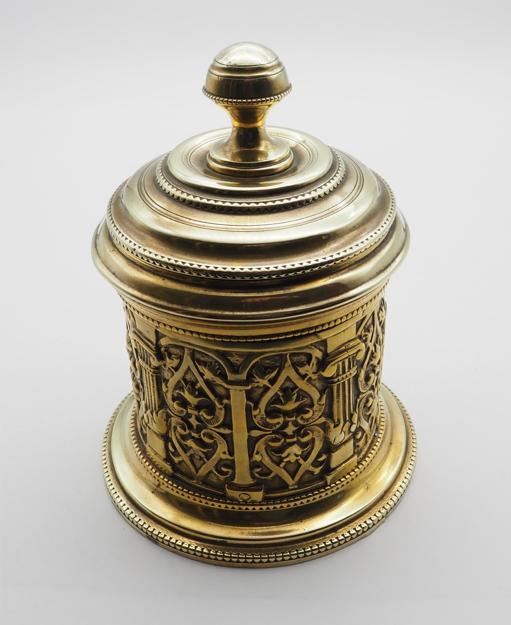 Georgian Dutch Brass Tobacco Box. Complete. 