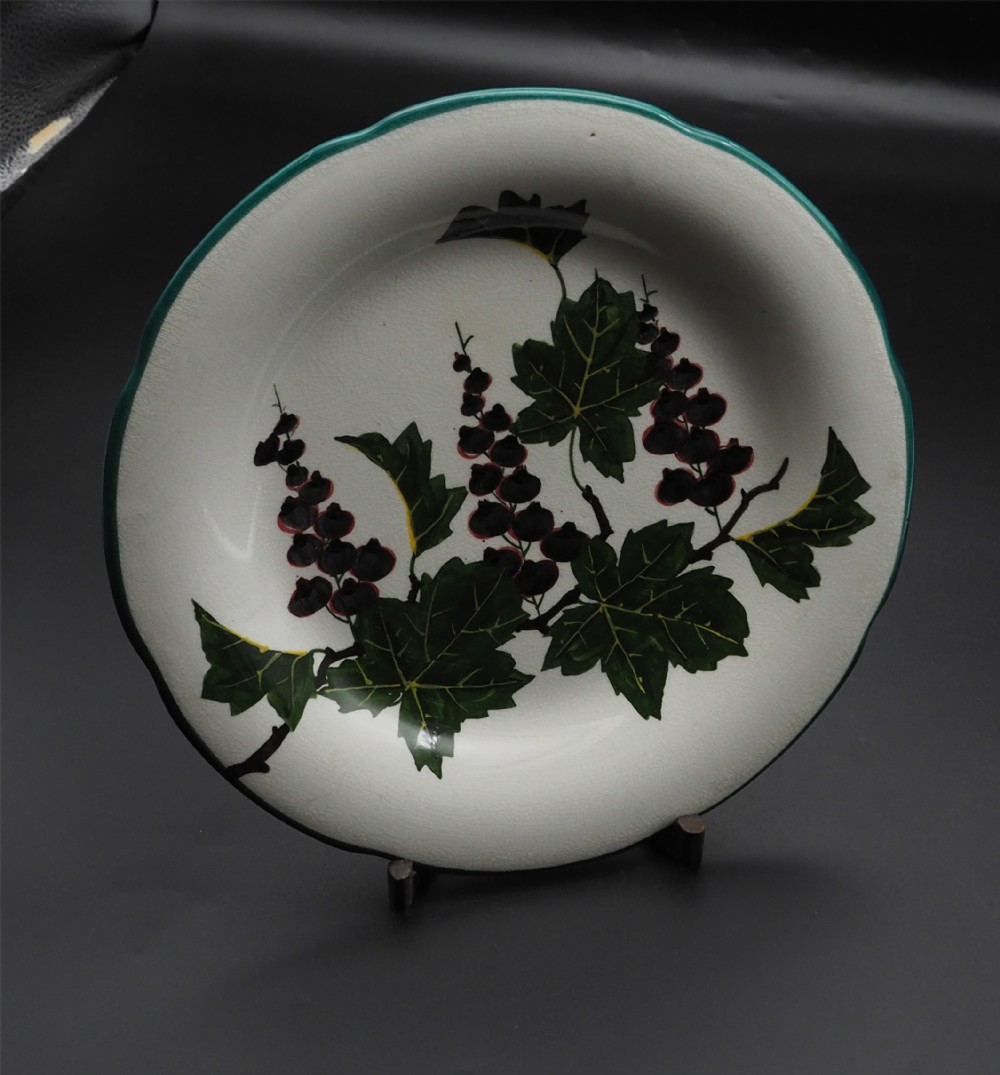 Superb Wemyss Blackcurrants Dessert Plate