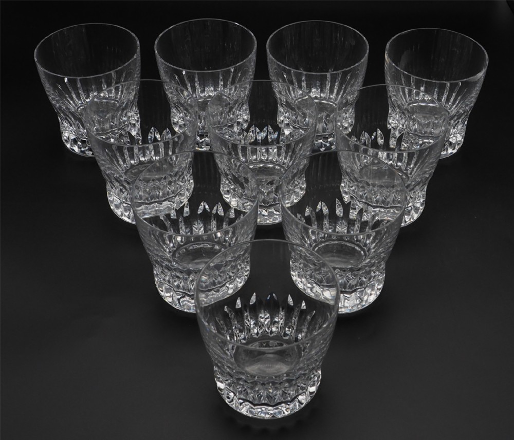 Fine Set of 10 Edwardian Whiskey Tumblers