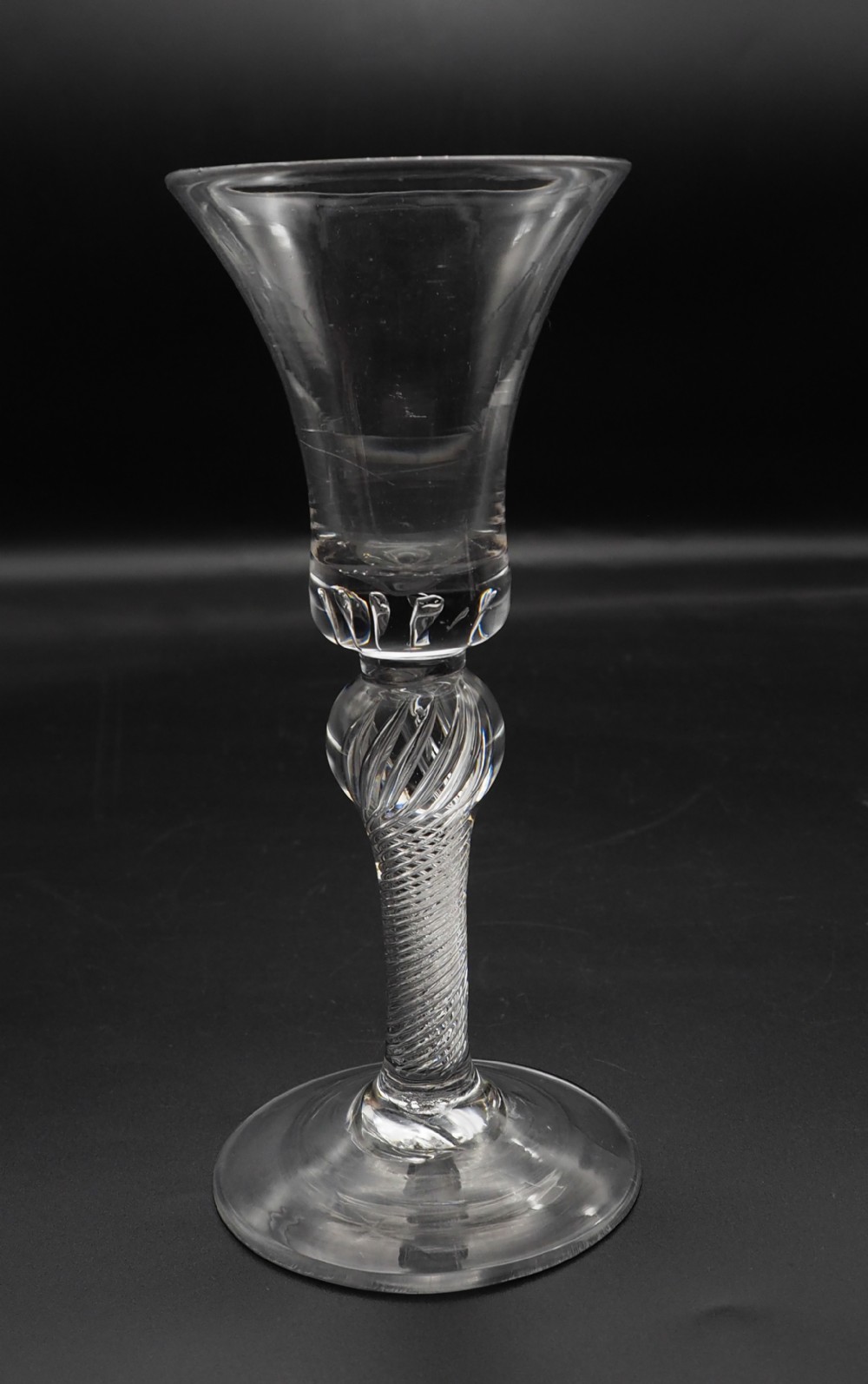 Superb 18th Century Air Twist Glass