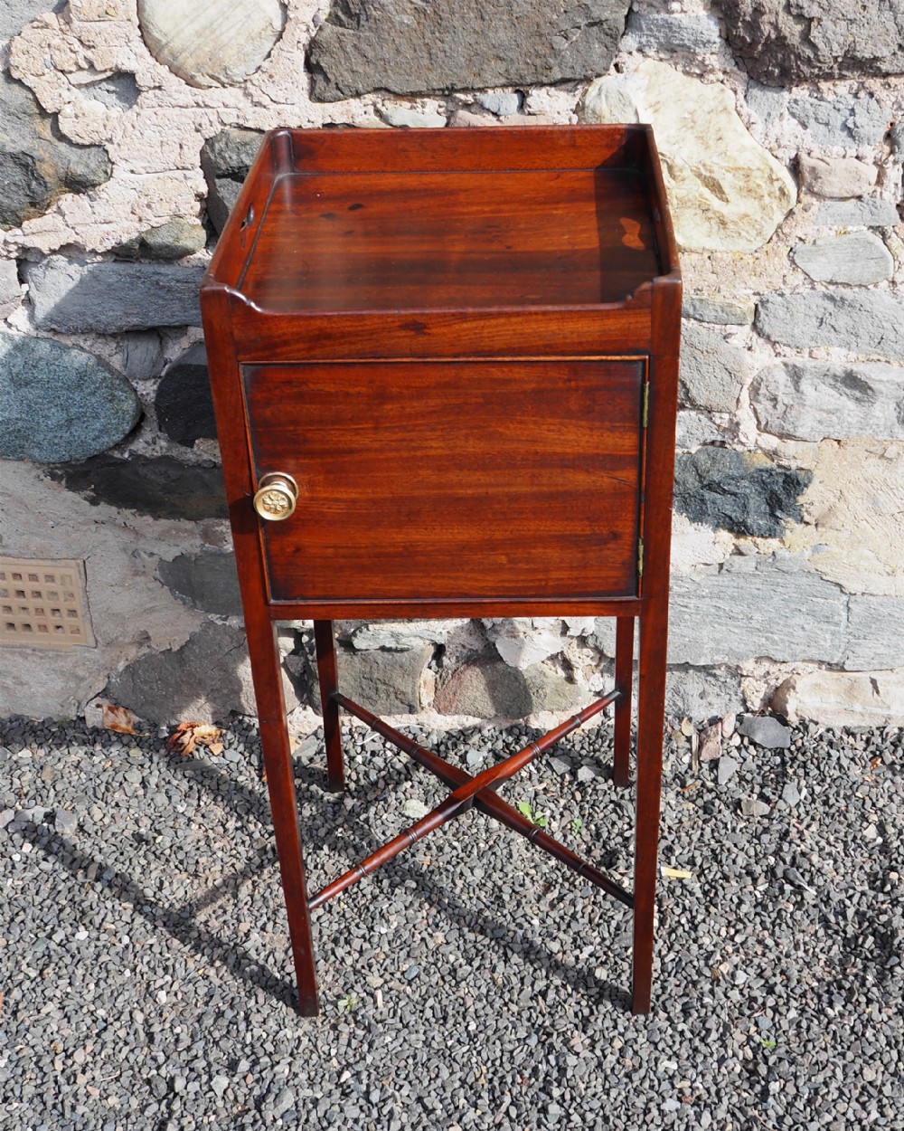 Georgian Mahogany Bedside Cabinet
