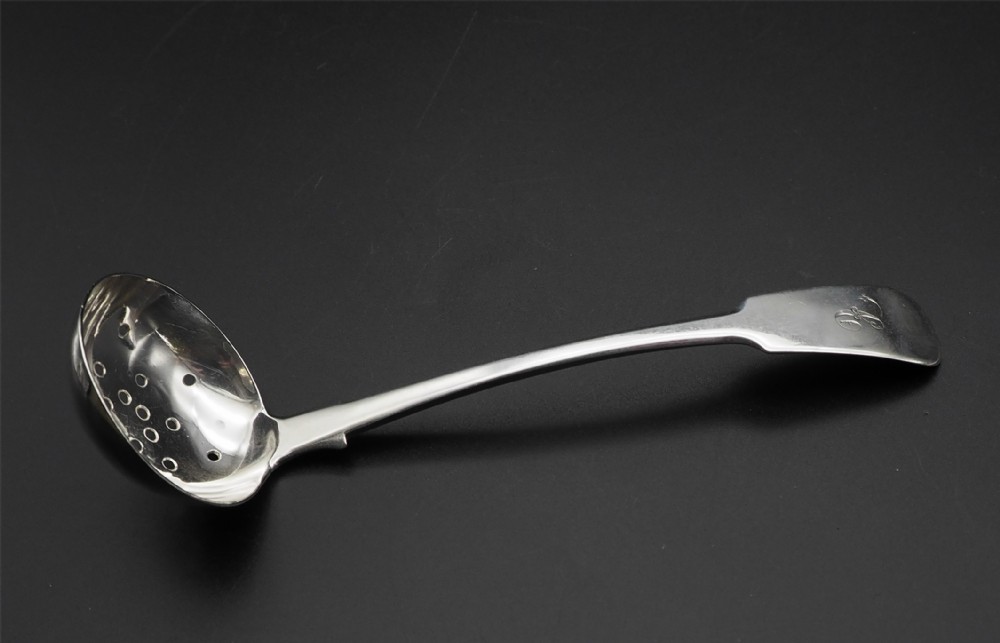Scottish Provincial Dundee Silver Sifter Ladle