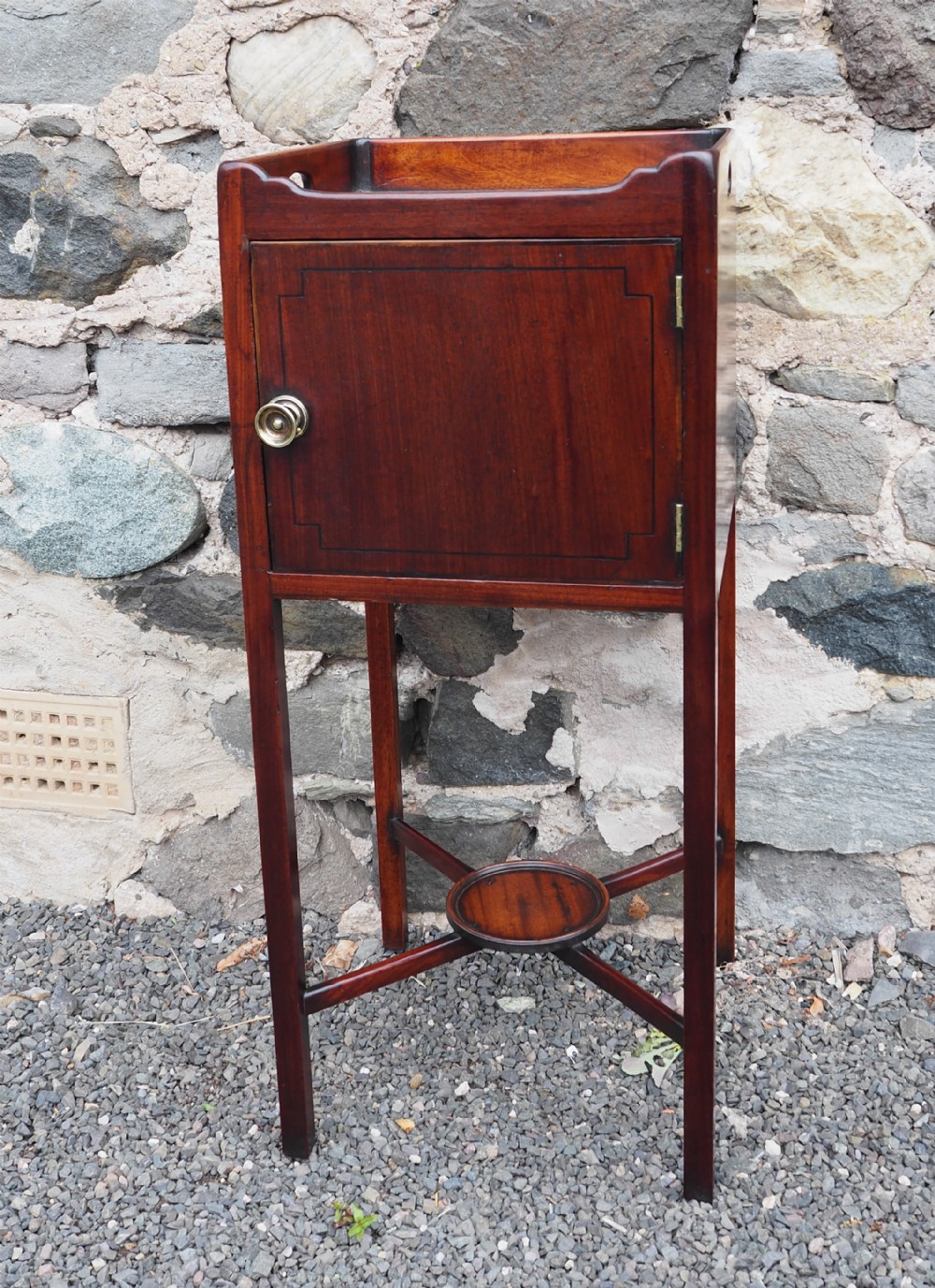 Georgian Mahogany Bedside Cabinet