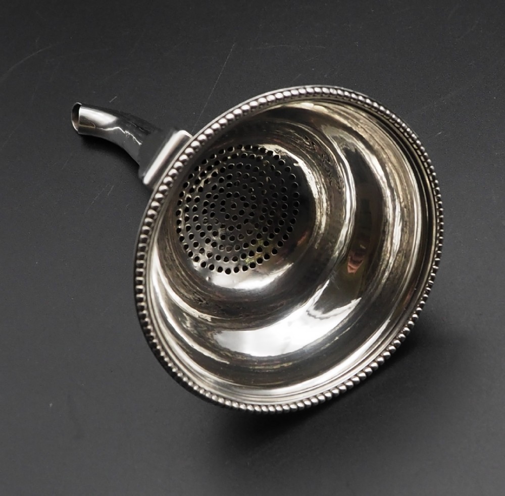 Georgian Sterling Silver Wine Funnel