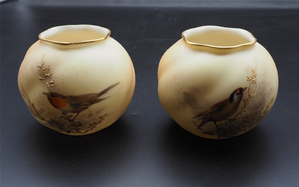 Royal Worcester Blush Ivory Small Pots