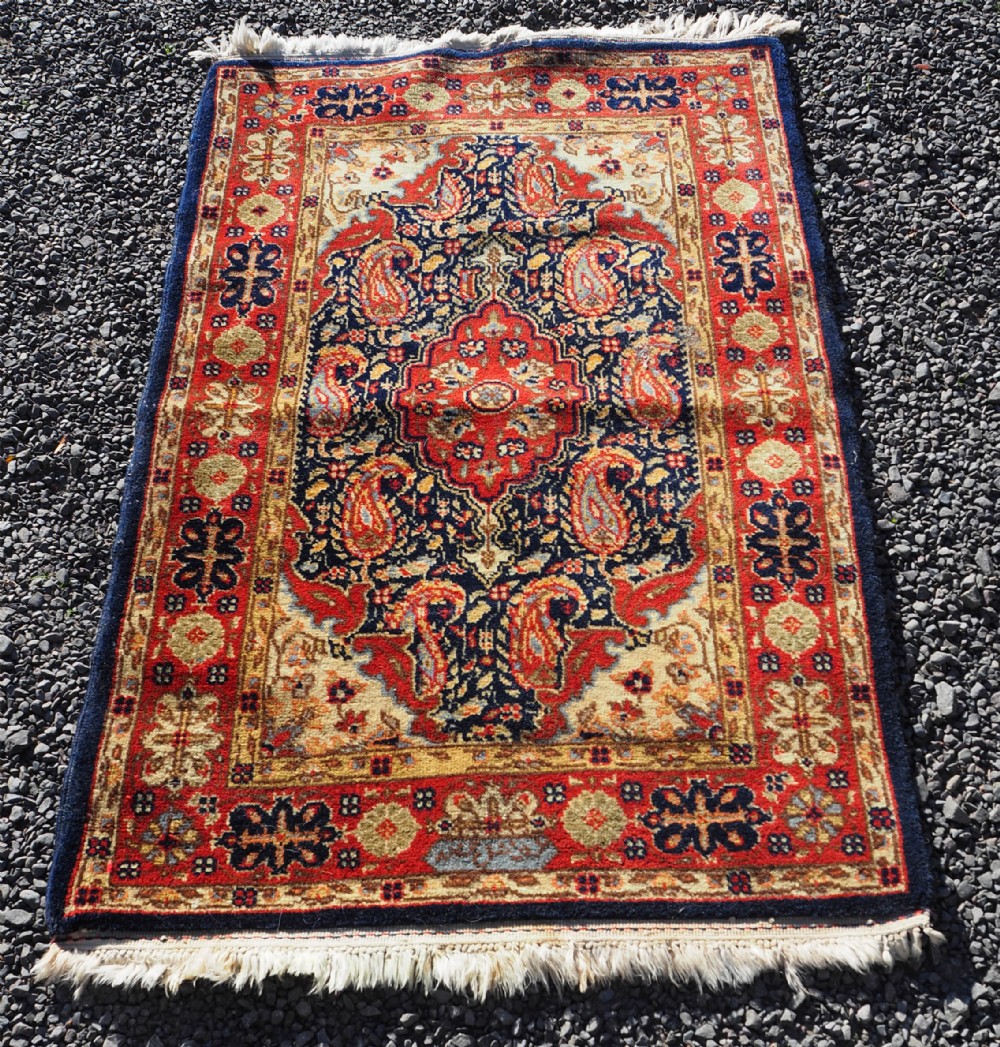 Small Vintage Persian Wool Rug