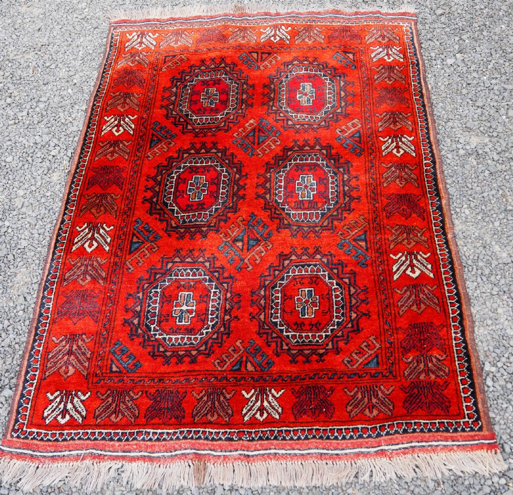 Fine Antique Turkoman Soft Wool Rug