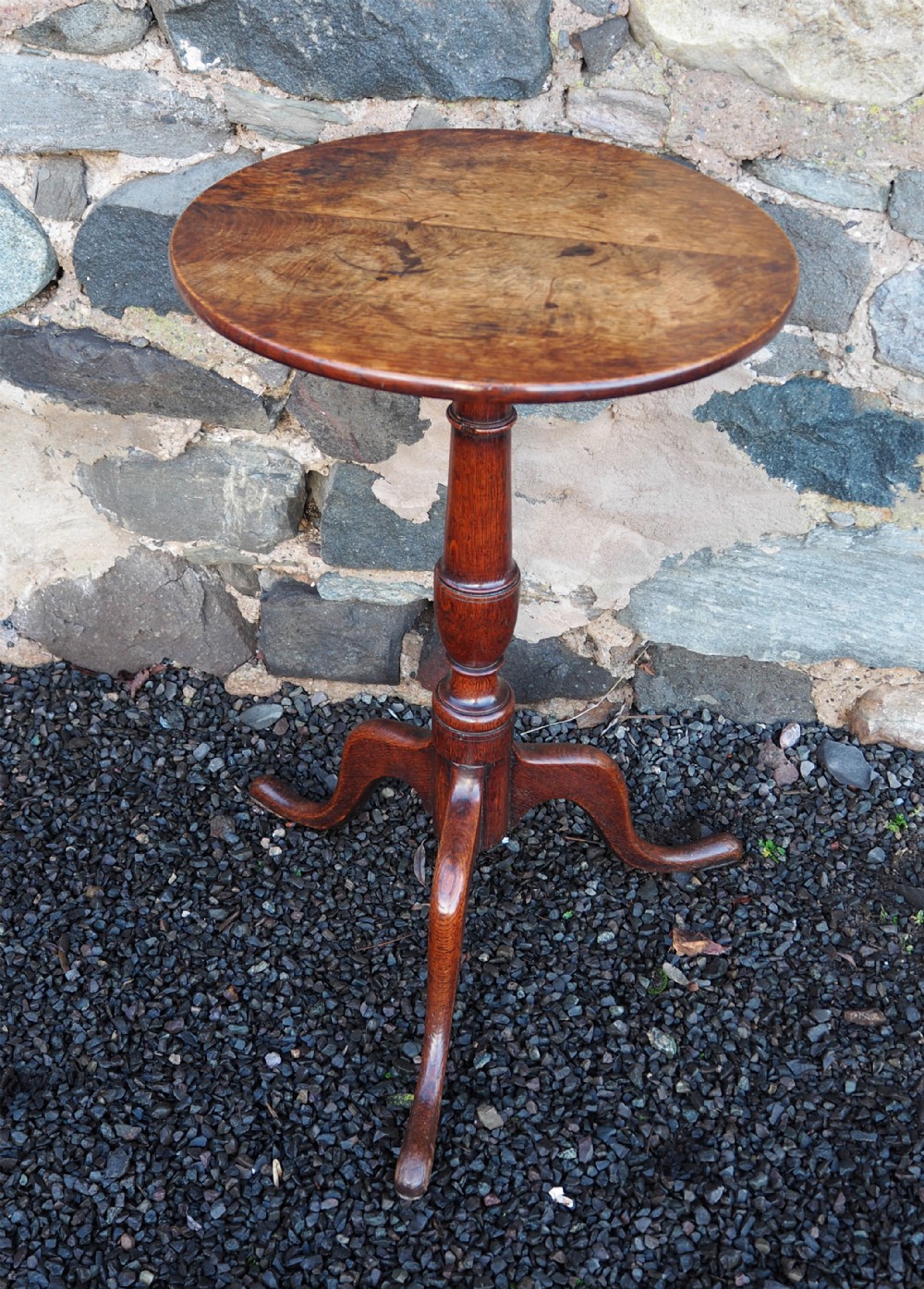 Georgian Oak Tripod Wine Table